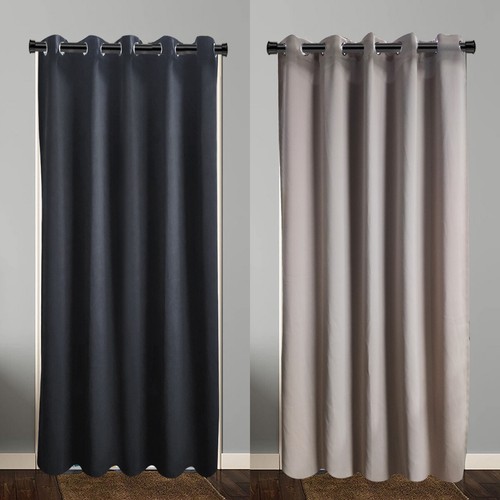 Thermal blackout door curtains - thermal,