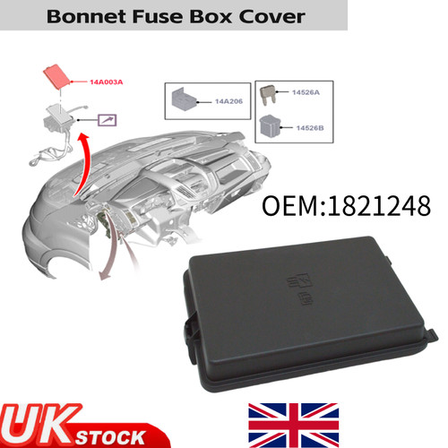 Fuse box cover lid - fuse, for