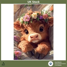 Vibrant Highland Cow 5D