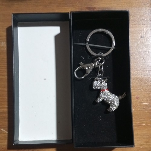 Keyring clip metal diamante - keyring,