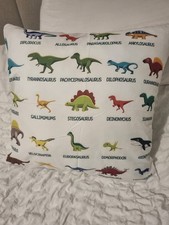 dinosaur Large 45cm X 45cm Cushion With Infill. Brand New With Fast Post