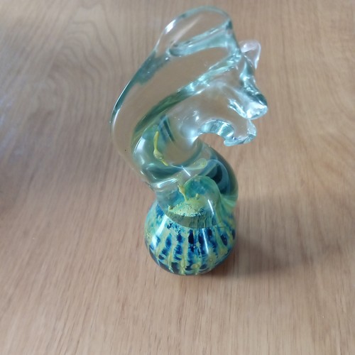 Mdina signed 16cm seahorse - mdina,