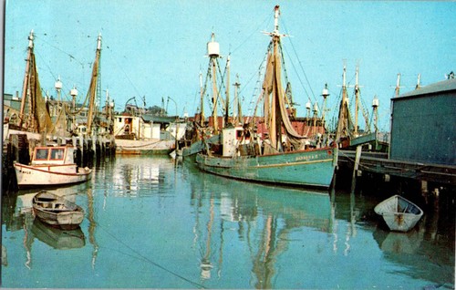 Gloucester postcard fishing - ma,
