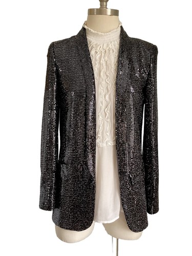 Zara silver sequin - sequin, jacket
