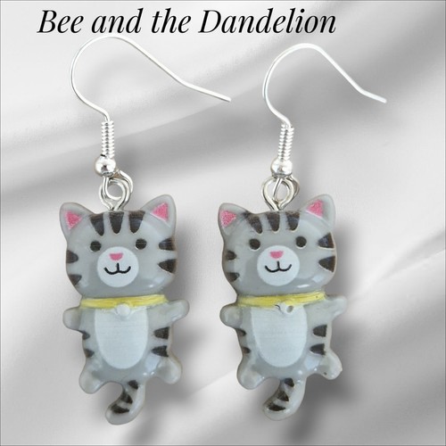 Cute tabby cat kitten resin - cat,