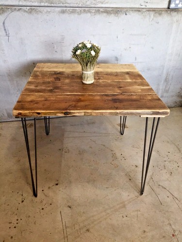 Square rustic bistro table - square,