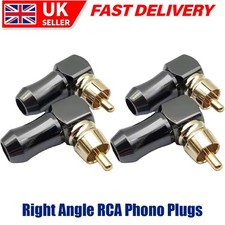 4X Right Angle RCA Phono Plugs