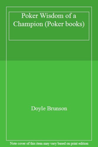 Poker wisdom champion - poker,