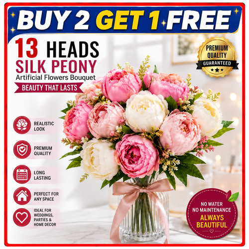 Heads silk peony artificial - silk,