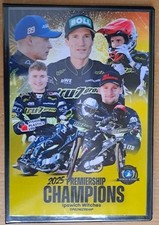 IPSWICH WITCHES SPEEDWAY PREMIERSHIP CHAMPIONS 2025 PROGRAMME BOARD