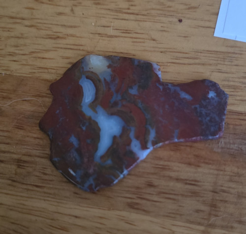 Polished agate lapidary slab - lapidary,
