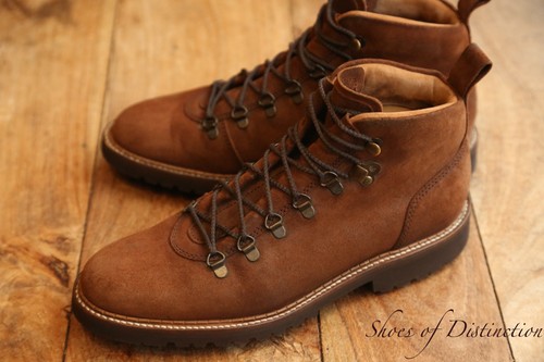 Barker brown nubuck leather - nubuck,