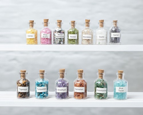 Crystal chip bottles mini - crystal,