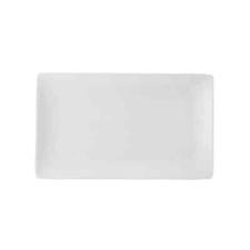 Pure White Rectangular Plate 11x6.25in/28x16cm (Pack of 6) E10004-B06018
