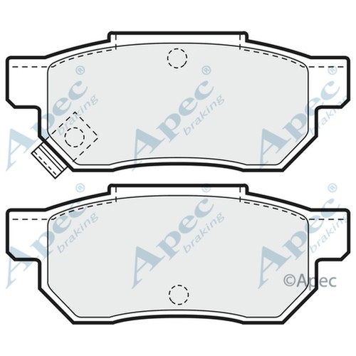 Brake pads set for rover - set,