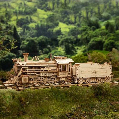 Robotime wooden train model - train,