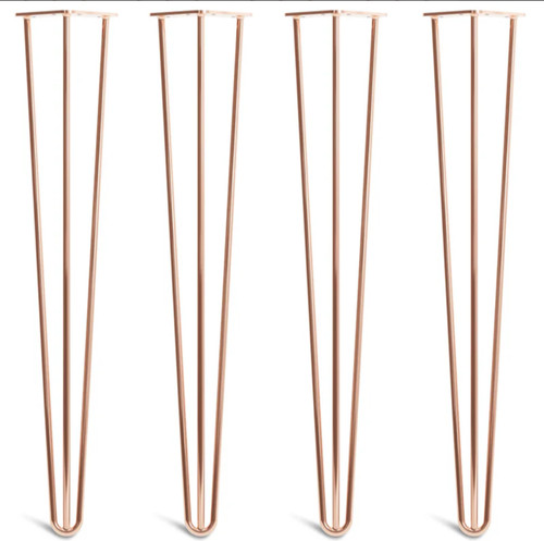 Copper hairpin legs set of - legs,