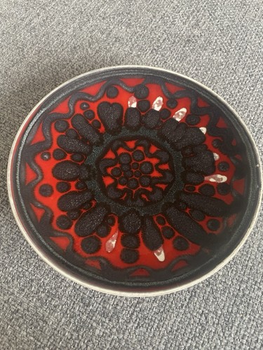 Poole delphis pottery plate - poole,