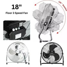 18" Floor Fan Air Cooling