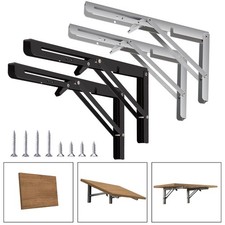 2/4x Folding Shelf Brackets