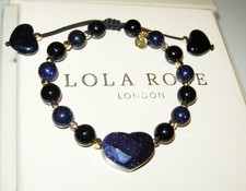 Lola rose heart charm - charm, blue