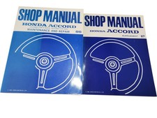 Honda Accord Shop Manual 86 87 Maintenance Repair Supplement