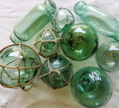 Japanese glass fishing - glass,