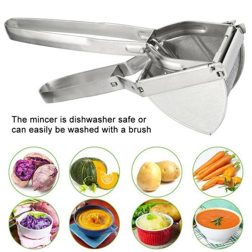 Stainless steel potato ricer - stainless,