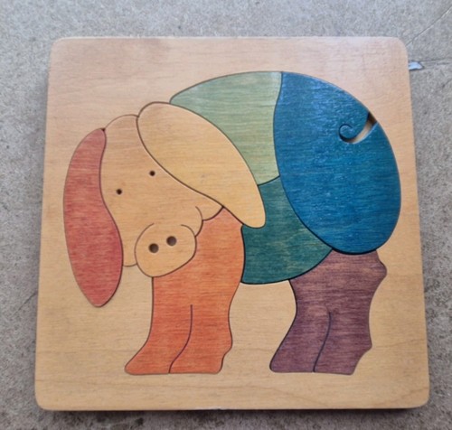 Vintage george luck pig wooden - george,