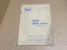 1968 Fiat 124 & 124 Sport