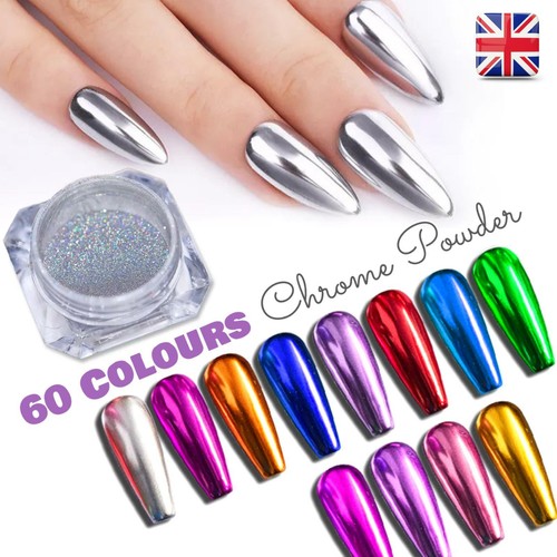 Mirror chrome nail powder - chrome,