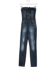 Bebe Blue Lace Up Denim