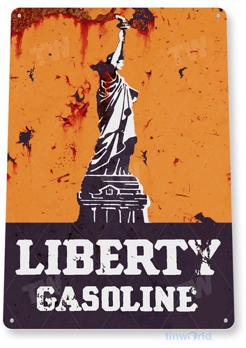 Liberty gasoline gas sign - liberty, sign,