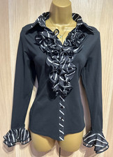 ANNE FONTAINE Black Ruffle