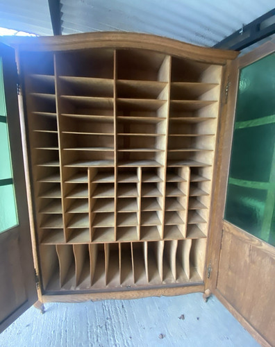 Vintage oak glazed door - oak,