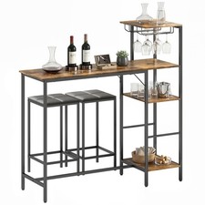 HOMCOM 3Pcs Breakfast Bar