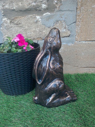 Hare rabbit stone garden - rabbit,
