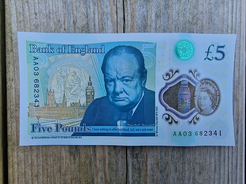 Aa03 low serial pound note - serial,