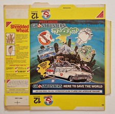 1984 Nabisco Cereal Shredded Wheat Ghostbusters Waterslide Mint Packet