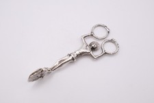 Antique Victorian Solid Silver Harlequin Sugar Tongs Nips Hallmarked London 1884