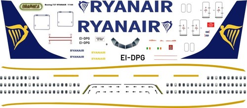 Decal set for scale model