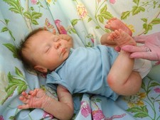 SORRY SOLD- CAN BE ORDERED Reborn baby boy Christopher 19"L.Ed N Johnson JosyNN