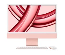 Apple 2023 iMac 24 All-In-One M3 Chip 8GB RAM 512GB SSD 10-Core GPU 23.5" Pink