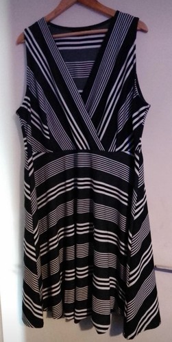 Ladies yours striped dress - striped,