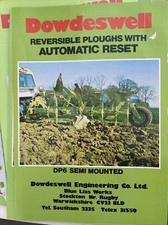 Dowdeswell DP 6 Semi Mounted Range Reversible Ploughs With Auto Reset