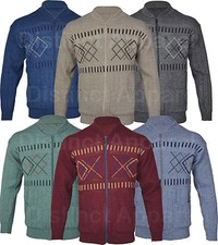 Mens Classic Zip Up  Cardigan