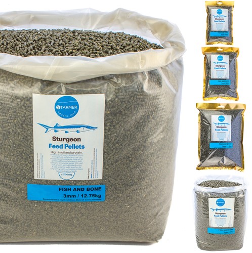 3mm sturgeon pond feed pellets - 3mm,