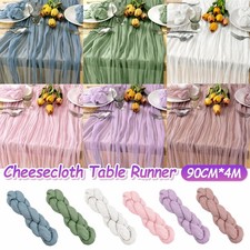 Large Gauze Wedding Cheesecloth Table Runner Table Cloth Curtain Party Decor