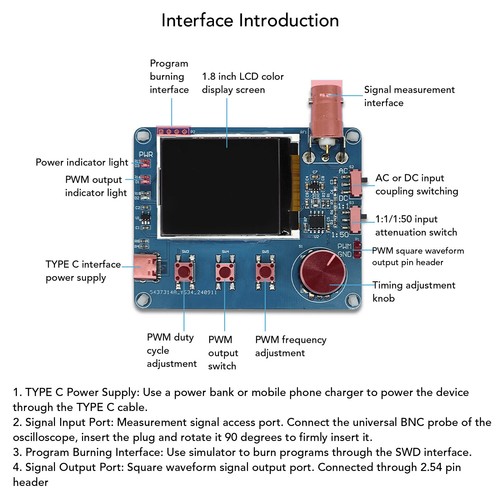 Handheld pocket oscilloscope - handheld,