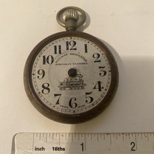 Vintage Swiss Railway Timekeeper Pocket Watch not complete for parts